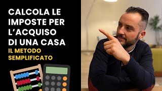 CALCOLARE L’IMPOSTA DI REGISTRO PRIMA CASA E SECONDA CASA  calcolo semplice con una sola operazione [upl. by Anselmo]