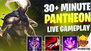 CRAZY 30MINUTE PANTHEON LATEGAME  Wild Rift HellsDevil Plus Gameplay [upl. by Baal]