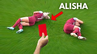 Crazy Fouls amp Tackles in Womens Football 2023 [upl. by Hally]