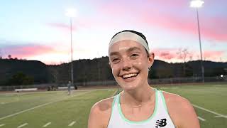 Sadie Engelhardt Wins Pro 1500m at The Ten Interview [upl. by Collum]