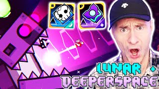 2 NEW GEOMETRY DASH GAMES  Lunar  DeeperSpace [upl. by Ahsiat]