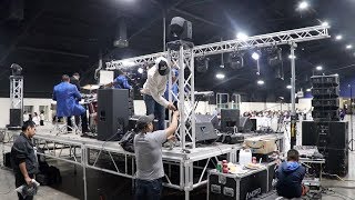 RCF Line Array System amp JBL SRX System  Behind the Scenes [upl. by Ethbin]