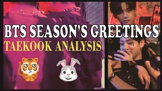 Taekook Analysis  Taehyung amp Jungkook whipped for each other in BTS 2022 seasons greetings [upl. by Denice460]