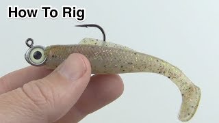 How To Rig Zman MinnowZ Lures Super CloseUp View [upl. by Nnayllehs]