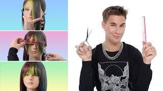 Hairdressers Guide To Cutting Your Own Bangs And Not Ruining Them [upl. by Akcirre]