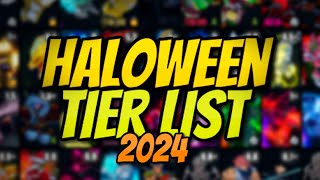 YBA NEW OFFICIAL YBA HALOWEEN SKIN TRADING TIER LIST OCTOBER 2024 [upl. by Lalad]