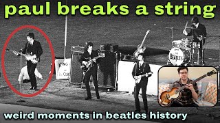 PAUL BREAKS A STRING – Weird Moments in Beatles History 3 [upl. by Santos]