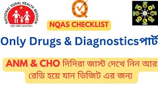 NQAS CHECKLIST Drugs amp Diagnostics part only ll drugsafety nqas medicine prescription [upl. by Aynam]