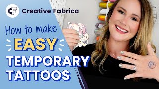 How To Make EASY Temporary Tattoos ✨  A Beginners Cricut Guide [upl. by Swithin]