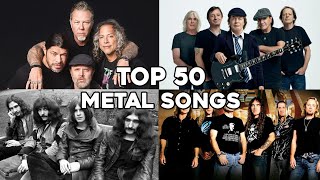 Top 50 Heavy Metal Songs Of All Time  HUX HEARD [upl. by Enitsej58]