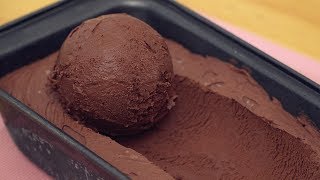 Chocolate Ice Cream 3 Ingredients No Machine [upl. by Enomaj]