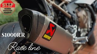 BMW S1000RR Akrapovic full race Exhaust system review Brutal sound [upl. by Neehar]