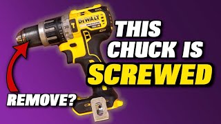 Dewalt Drill chuck replacement  Removing a screwon chuck  DCD796 DCD791 DCD790 [upl. by Gonzales]