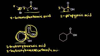 Carboxylic acid nomenclature and properties  Organic chemistry  Khan Academy [upl. by Rrats939]