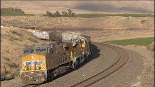 4K TRAINS FROM BAKERSFIELD TO TEHACHAPI OCTOBER 2023 [upl. by Ielarol]