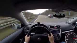 VW Scirocco 14 TSI 2008 on German Autobahn  POV Top Speed Drive [upl. by Akena]