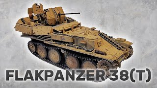 Flakpanzer 38t SdKfz140 History of tank and 135 model [upl. by Sixela]