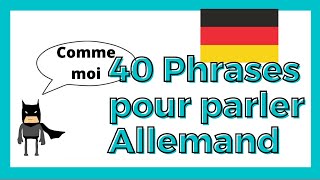 VIDEO ANIMEE TOP 40 phrases UTILES en ALLEMAND 👩🏽‍🏫 🛑 [upl. by Aihsei]