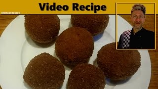 Bitterballen Recipe  Fried Meatballs Dutch Style [upl. by Thirzia72]