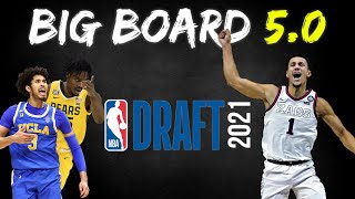 2021 NBA Draft Big Board 50  Post March Madness [upl. by Yarvis931]