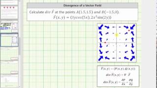 Determine the Divergence of a 2D Vector Field Trig [upl. by Nnahtebazile]