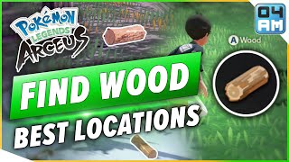 How To Get Wood  Best Locations To Find Wood Logs in Pokemon Legends Arceus [upl. by Elleon511]