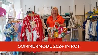 Sommermode 2024 in Rot OutfitInspirationen mit Jutta Nestler [upl. by Fredella]