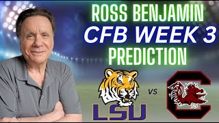 LSU vs South Carolina Predictions Picks and Best Bets  College Football Picks Week 3 [upl. by Cirdor]