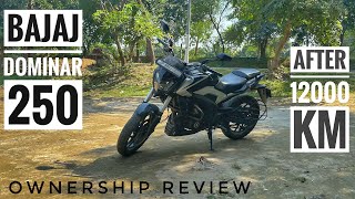 Bajaj Dominar 250 ownership Review After 12000 km  honest Ownership Review [upl. by Bardo702]