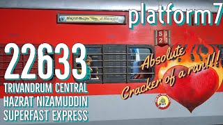 Train Journey  Thrissur to Kasaragod by 22633 Trivandrum  HNizamuddin Super Fast Malayalam [upl. by Fu167]