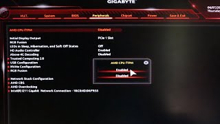 How to Enable TPM 20 on Gigabyte Motherboard AMDbased Processor [upl. by Pax831]