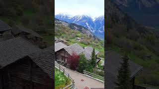 Альбинен  вымирающая деревня Швейцарии 🇨🇭 Albinen Switzerland short swissvillage beautiful [upl. by Refennej]