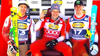 FIS Alpine Ski World Cup  Mens Super G 2  GarmischPartenkirchen GER  2024 [upl. by Llydnek]