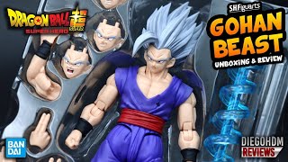 GOHAN BEAST SH Figuarts Bandai Dragon Ball Super Super Hero Unboxing e Review  DiegoHDM [upl. by Ggerc]