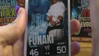 Opening Booster Packs of WWE Slam Attax Evolution Packets [upl. by Castara]