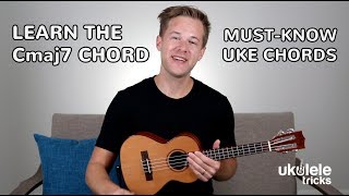 How to Play a Cmaj7 Chord on Ukulele [upl. by Annoiek]