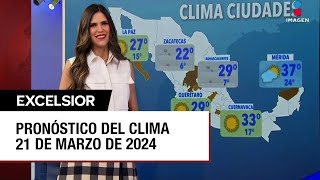 Clima para hoy 21 de marzo de 2024 [upl. by Akihsan2]