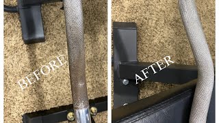 The BEST WAY TO CLEAN YOUR WEIGHT BAR [upl. by Nadine]