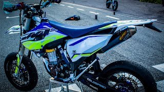 HUSQVARNA 501 SUPERMOTO BUILD  CONVERTING AN ENDURO INTO A SUPERMOTO PART 22 [upl. by Mosley17]