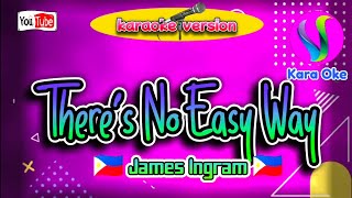 Theres No Easy Way  James Ingram  Karaoke [upl. by Aened]