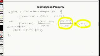 Reliability 04 Memoryless Property [upl. by Kepner]