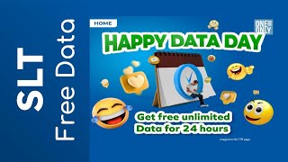 Free SLT Data  SLT Happy Data Day ගැන හැමදෙයක්ම  SLT Free Data Offers SLT freedata sltmobitel [upl. by Auria]