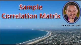 SAMPLE CORRELATION MATRIX [upl. by Ahseinaj397]