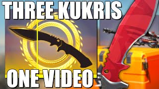 3 KUKRI KNIFE UNBOXINGS IN 1 VIDEO  TDMHeyzeus [upl. by Sacul765]