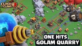 LEVEL 4 GOLAM QUARRY 1 SHOT ATTACK IN CLAN CAPITAL [upl. by Enialahs884]