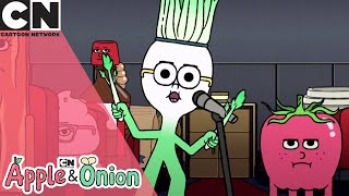 Apple and Onion  Hamburger Steals the Spotlight  Cartoon Network UK 🇬🇧 [upl. by Ruby]