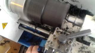 Turning Acetal POM Delrin on minilathe [upl. by Ayotak739]