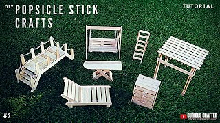 DIY Popsicle Stick Crafts Tutorial [upl. by Yllen]