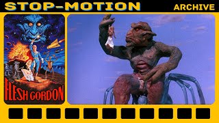 Flesh Gordon 1974 Stop Motion shots Mature Audience [upl. by Arrej]