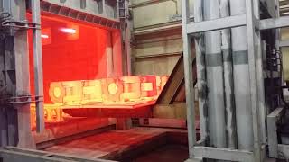 Heat treatment Quenching by forklift furnace [upl. by Starks755]